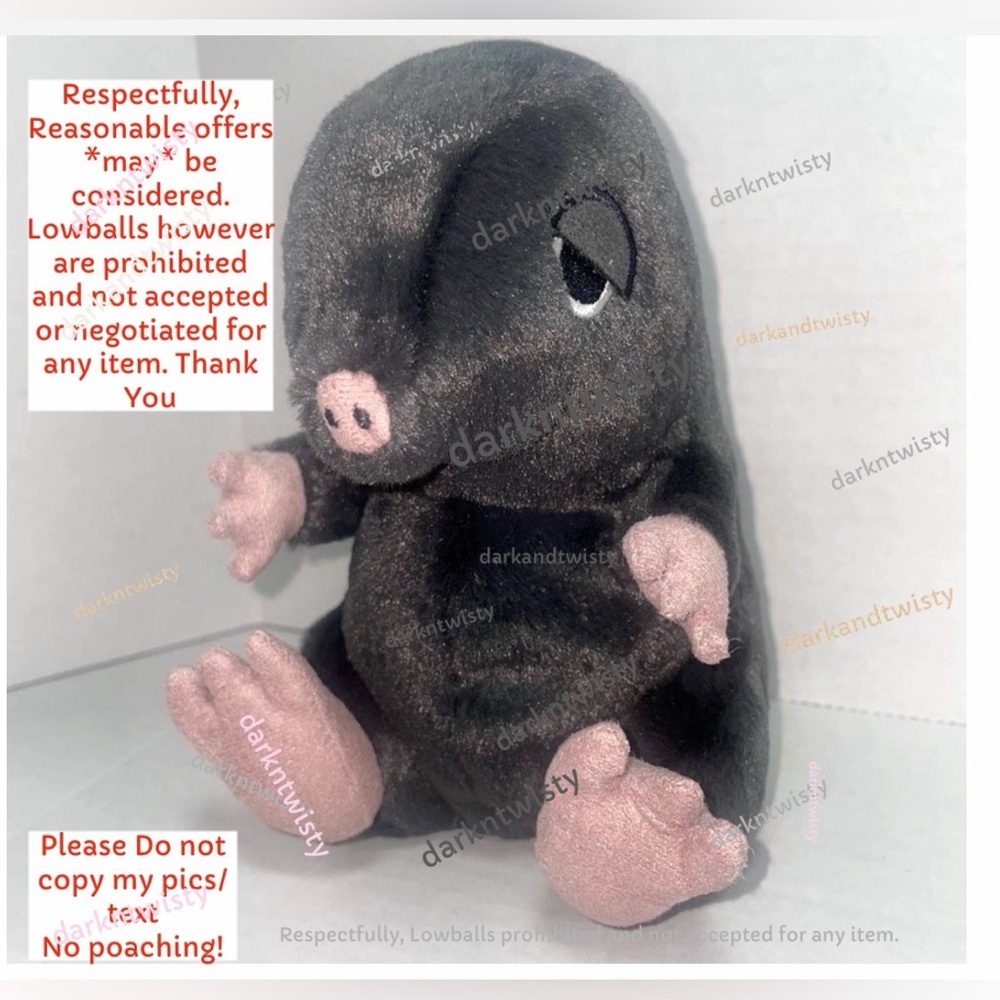 1 OWNER! RETIRED BNWT JELLYCAT CUDDLEBUD MORGAN MOLE